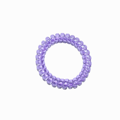 Hot sale plastic No trace Elastic spiral Hair Tie good quality telephone wire hair tie