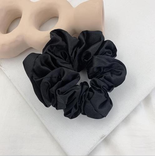 Solid Color Satin Fabric Hair Elastic Scrunchies Band Ties Accessories Ponytail Holder for Braids AWYQYH CN;HEN Big