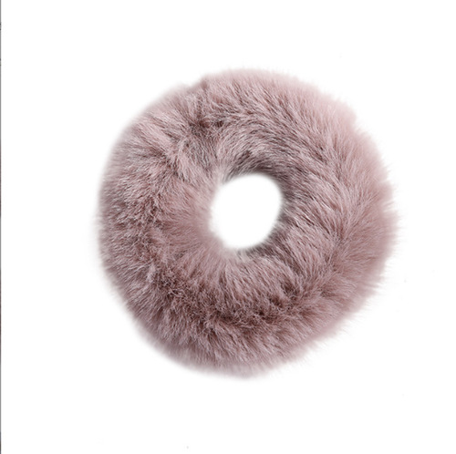 Hot sale 1 PC Classic Multi-color Artificial Rabbit Fur Cute Hair Tie Fluffy Hair Scrunchies Party Girl Elastic Scruchie