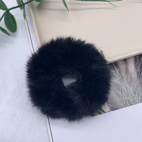 Hot sale 1 PC Classic Multi-color Artificial Rabbit Fur Cute Hair Tie Fluffy Hair Scrunchies Party Girl Elastic Scruchie