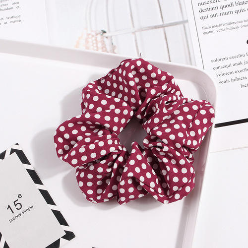 Hot sale high quality elastic hair scrunchies for female  24 colors scrunchies hair ties