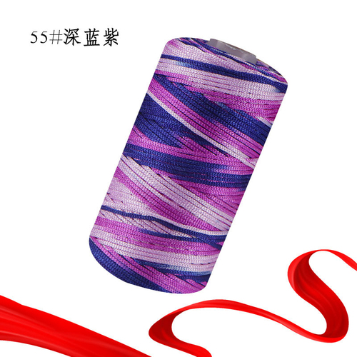 Hand Knitting Viscose Rayon Tape Ribbon Melange Yarn For Crochet Handbag