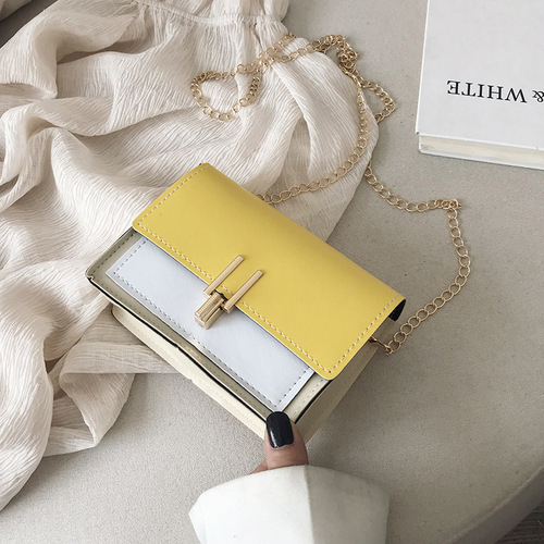 2022 New  Trendy Single Shoulder Messenger Purse Fashion Chain Lock Mini Cheap Bags Women Handbags 