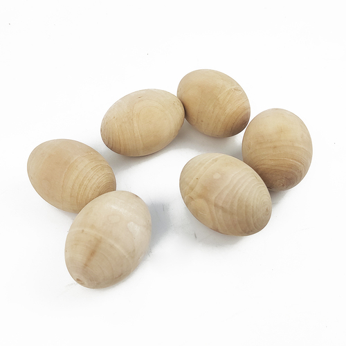 2023 Easter DIY  Size Classic Ornament for Wooden Home Decoration Craft Supplies teak Europe Wood Egg