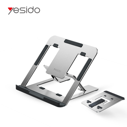 YESIDO Folding design Aluminum Alloy Laptop computer tablet mobile stand phone holder
