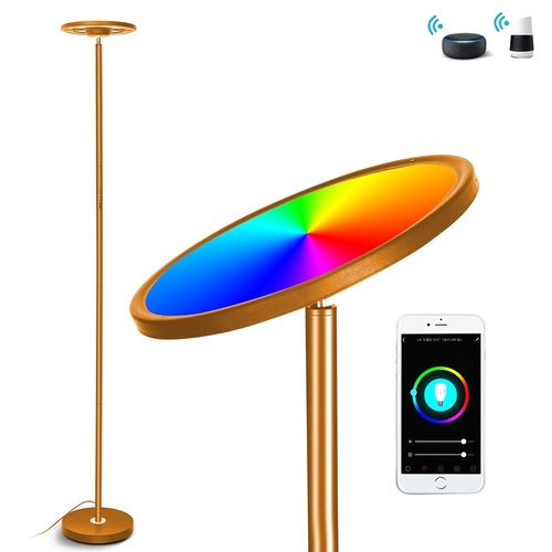 In Stock Modern Minimalist Lamparas De Pie Voice&APP&Touch Control Standing Lamps for Living Room Bedroom Bedside Led Fl