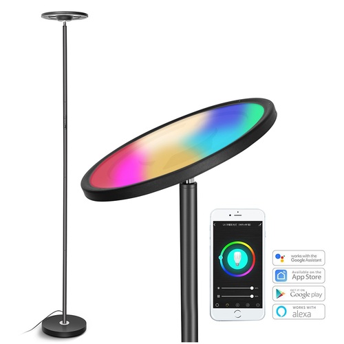 In Stock Modern Minimalist Lamparas De Pie Voice&APP&Touch Control Standing Lamps for Living Room Bedroom Bedside Led Fl