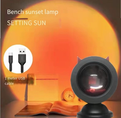 Italian sunset projection network red floor designer art lamp