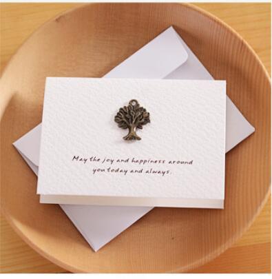  Retro Kraft Envelope Set Creative Business Envelopes Vintage Wedding Invitation with Metal Accessories