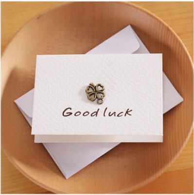  Retro Kraft Envelope Set Creative Business Envelopes Vintage Wedding Invitation with Metal Accessories