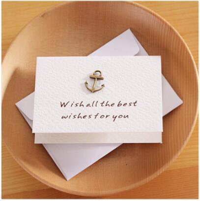  Retro Kraft Envelope Set Creative Business Envelopes Vintage Wedding Invitation with Metal Accessories