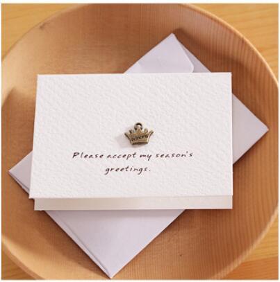  Retro Kraft Envelope Set Creative Business Envelopes Vintage Wedding Invitation with Metal Accessories