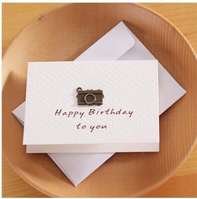  Retro Kraft Envelope Set Creative Business Envelopes Vintage Wedding Invitation with Metal Accessories