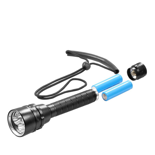 IPX68 Waterproof Torch Underwater LED Lighting Tools Lamp Scuba Diving Gear Rechargeable Flashlight 2000 Lumens Submarin