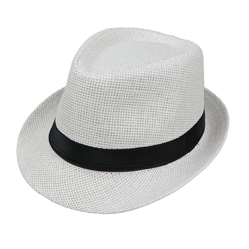 WoZhen Solid Color Parent Child Woven Straw Hat Summer Autumn Sun Protection Cap