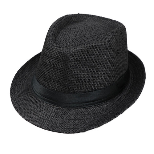 WoZhen Solid Color Parent Child Woven Straw Hat Summer Autumn Sun Protection Cap
