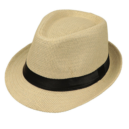 WoZhen Solid Color Parent Child Woven Straw Hat Summer Autumn Sun Protection Cap