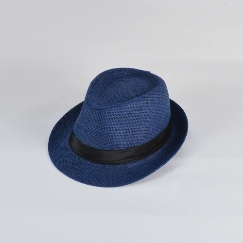 Men's Summer Beach Straw Hat Braided Papygrass with Rolled Edge, Sun Protection Jazz Style, Matches Sunglasses ﻿
