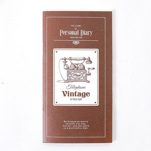 Retro TN Pocket Inner Core Book Series Creative Cute Small Size A6 Notebook