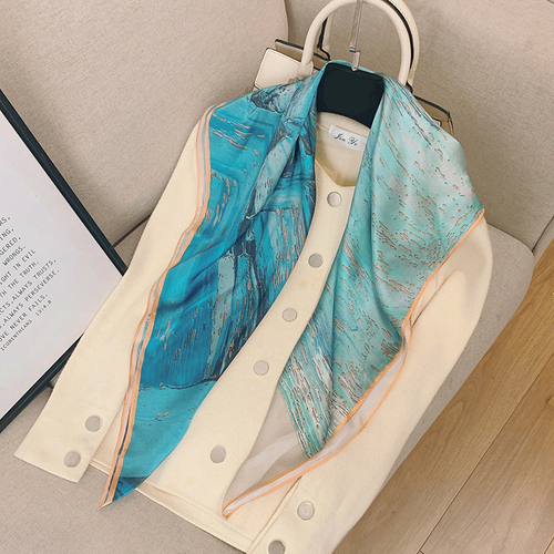 Printing Square Silk Scarves 100% Silk Scarf