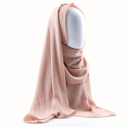 Women solid plain crepe chiffon muslim wedding hijab scarf wraps soft long shawls crinkle chiffon muslim hijab