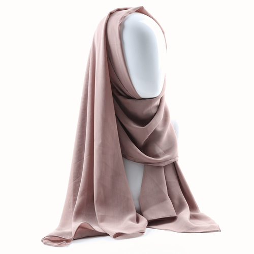 Women solid plain crepe chiffon muslim wedding hijab scarf wraps soft long shawls crinkle chiffon muslim hijab