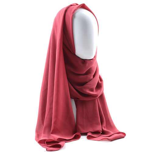 Women solid plain crepe chiffon muslim wedding hijab scarf wraps soft long shawls crinkle chiffon muslim hijab