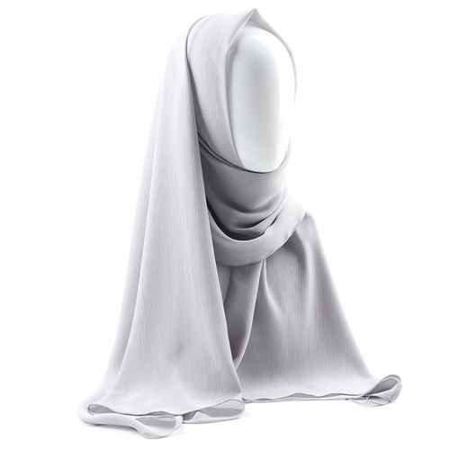 Women solid plain crepe chiffon muslim wedding hijab scarf wraps soft long shawls crinkle chiffon muslim hijab