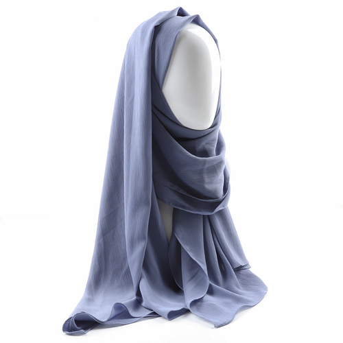 Women solid plain crepe chiffon muslim wedding hijab scarf wraps soft long shawls crinkle chiffon muslim hijab