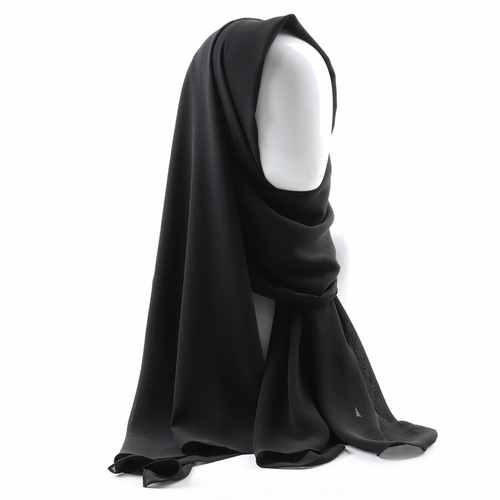 Women solid plain crepe chiffon muslim wedding hijab scarf wraps soft long shawls crinkle chiffon muslim hijab