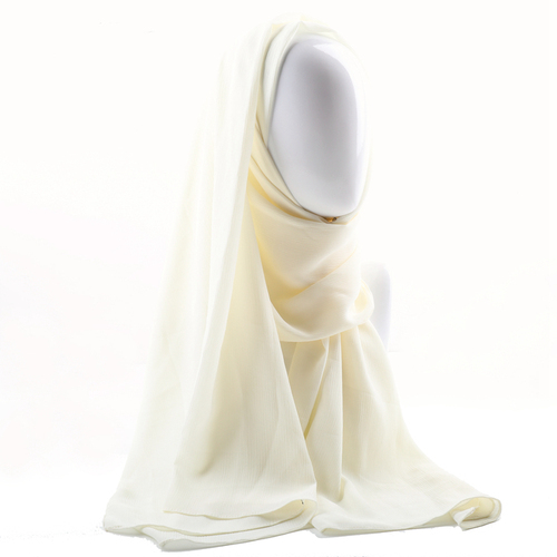 Women solid plain crepe chiffon muslim wedding hijab scarf wraps soft long shawls crinkle chiffon muslim hijab