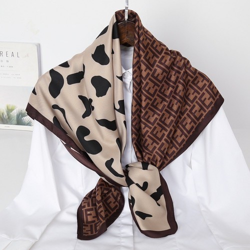 New fashion elegant polyester twill silk over size 90cm big square silk scarf foulards