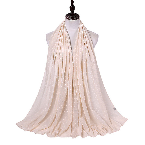 Women Long Shawl Muslim Chiffon Hijab Scarf 180*70cm Malaysian Hijab Chiffon For Pom Pom Chiffon Hijab