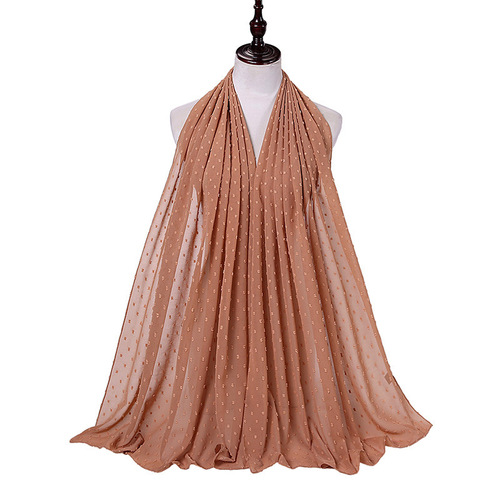 Women Long Shawl Muslim Chiffon Hijab Scarf 180*70cm Malaysian Hijab Chiffon For Pom Pom Chiffon Hijab