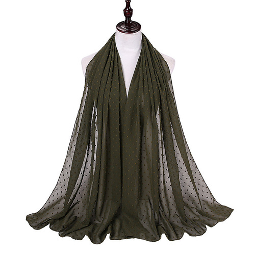 Women Long Shawl Muslim Chiffon Hijab Scarf 180*70cm Malaysian Hijab Chiffon For Pom Pom Chiffon Hijab
