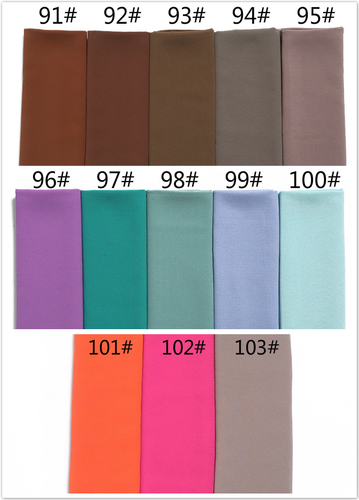 New not see through  premium chiffon hijab chiffon solid color high quality pearl chiffon hijab scarf