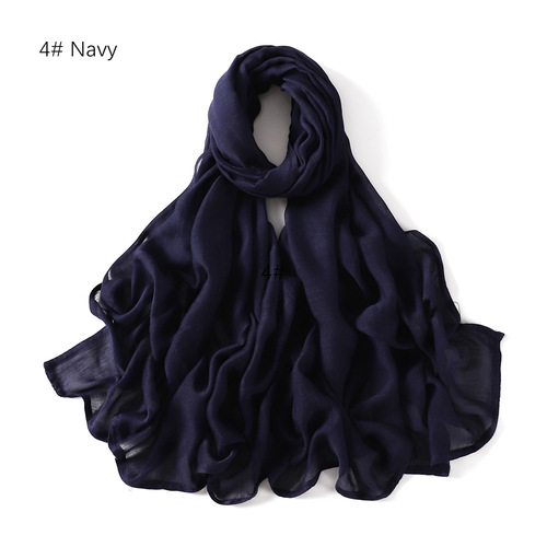 16 colors Women Plain Cotton Hijab Scarf