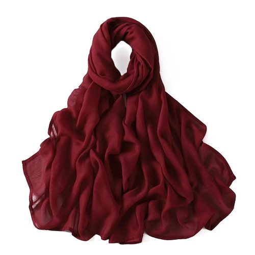 16 colors Women Plain Cotton Hijab Scarf