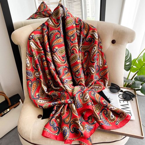 Fashion foulard  digital printing long silk scarves 100% silk scarf 90*180cm