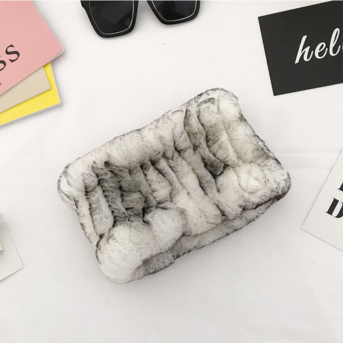 Winter Knit Rex Rabbit Fur Headbands High Elastic Knitted Neck Warmer Scarves for Women