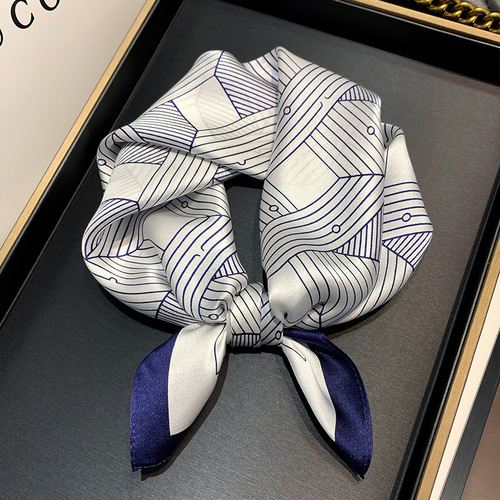 Luxury Silk Scarves For Women  Floral 100% Real Silk Scarf Square 53*53cm Mulberry Silk Scarves Hair Accessories