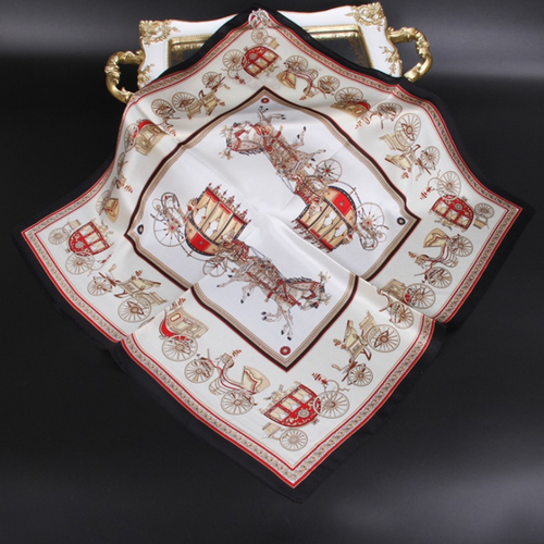 New fashion large square 100% silk digital print scarf