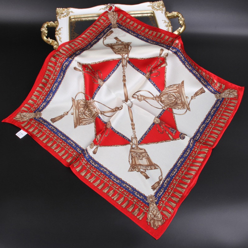 New fashion large square 100% silk digital print scarf