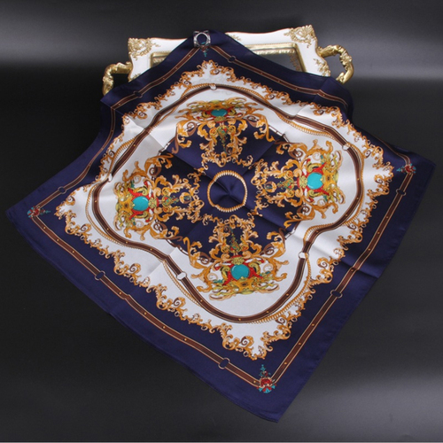 New fashion large square 100% silk digital print scarf