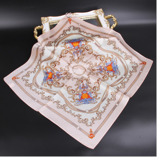 New fashion large square 100% silk digital print scarf