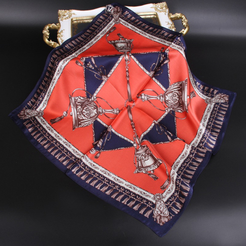 New fashion large square 100% silk digital print scarf