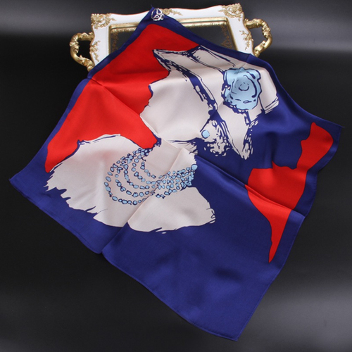 New fashion large square 100% silk digital print scarf