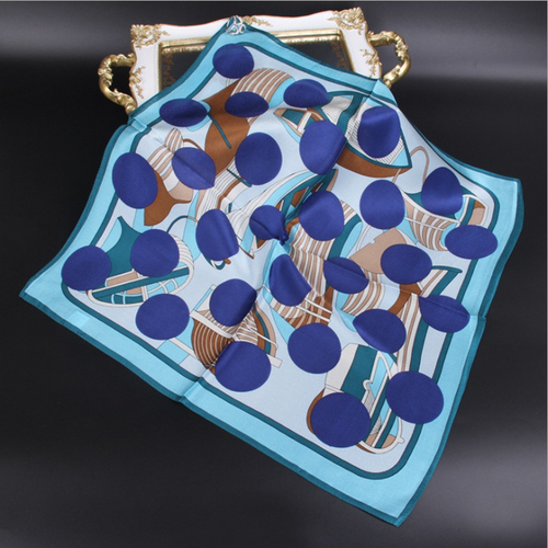 New fashion large square 100% silk digital print scarf