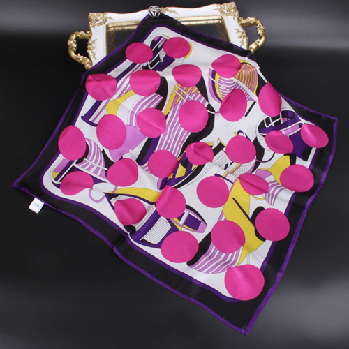 New fashion large square 100% silk digital print scarf