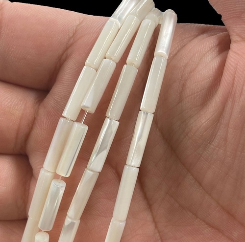 shell beads  4X13mm cylinder shell beads pearl strand for diy